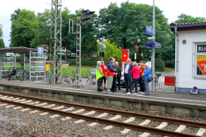 Neben dem Thema Barrierefreiheit stand auch die Forderung nach zusätzlichen Zugfahrten auf der Kahlgrundbahn auf dem Plan (beide Fotos: Abgeordnetenbüro Martina Fehlner)