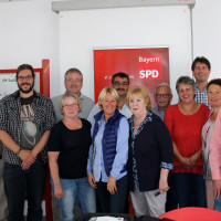 TeilnehmerInnen des 2. Kommunalpolitischen Frühstücks des SPD-Kreisverbands Aschaffenburg-Land