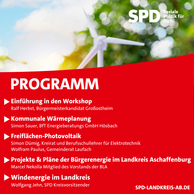 Workshop zur Kommunalen Wärmeplanung und Energiegewinnung am 16.11.2024 in Pflaumheim